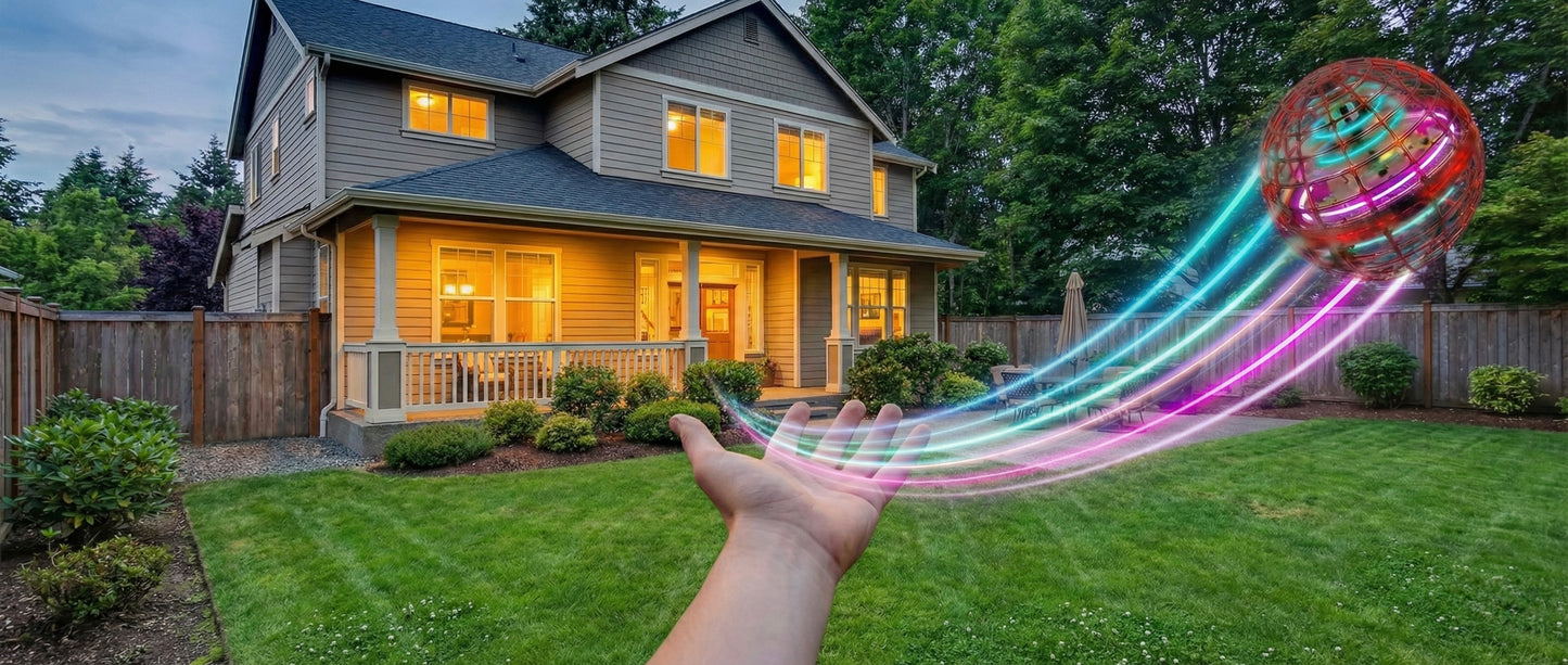 ShaggyFlex™ Orb Ball – LED Hand-Controlled Flying Toy